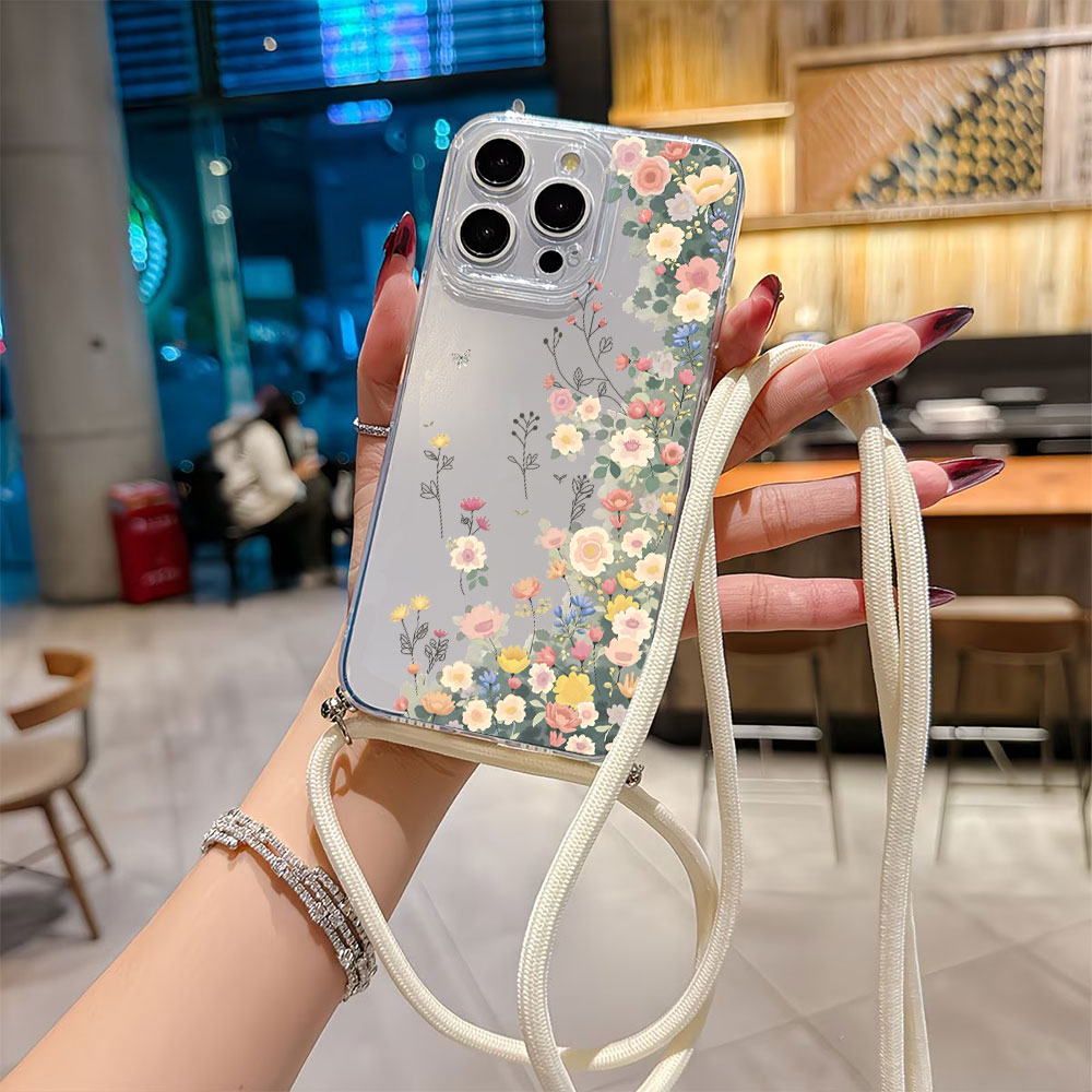 Apple Iphone 16 - Casing Ponsel Tali Lanyard Selempang Untuk