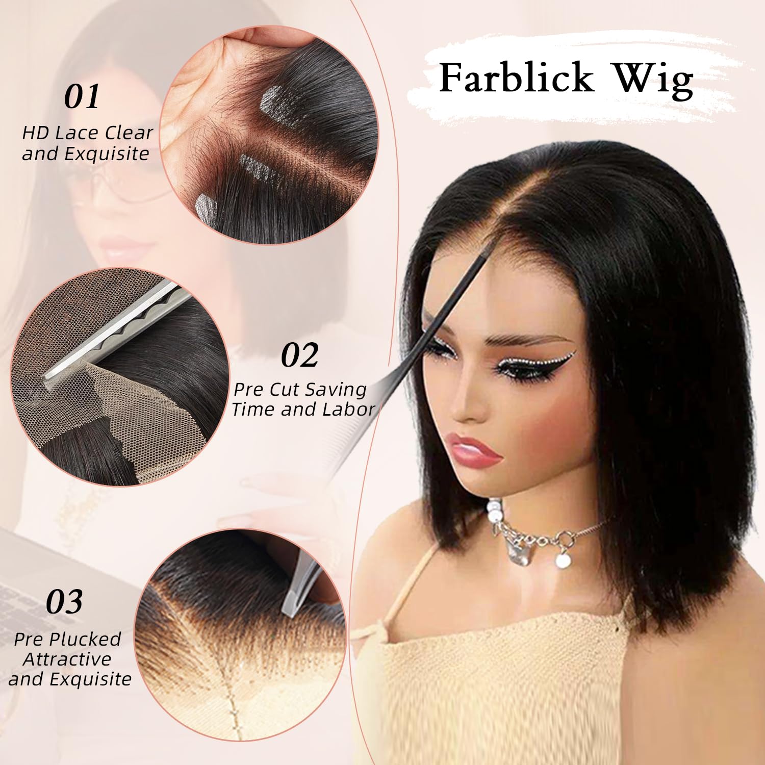 Wig Bob Pendek Smilegirl 5x5 H - Luxury Lifestyle Hair ulasan dan harga