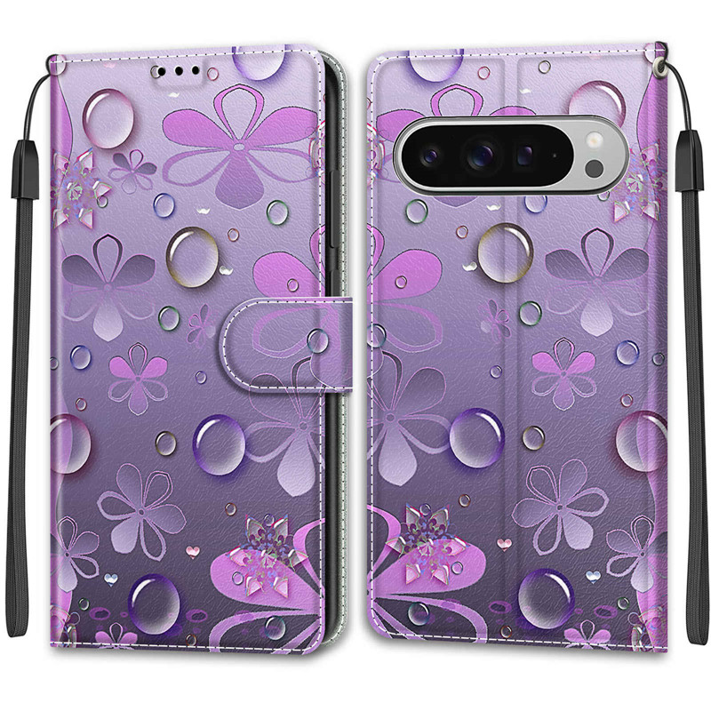 Casing Flip pola bunga, sarung - Google Pixel 8A ulasan dan harga
