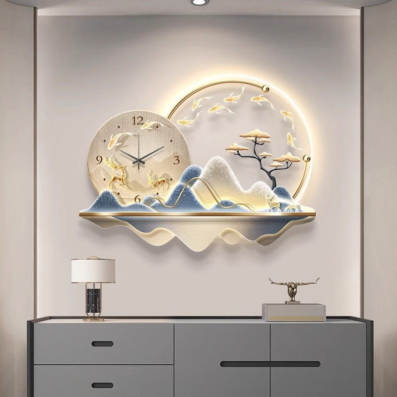 Jam Dinding LED Mural Seni Des - Luxury Lifestyle Design ulasan dan harga