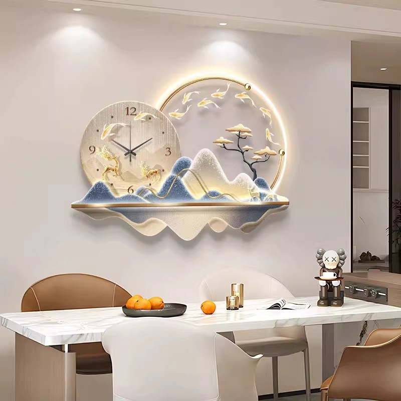 Jam Dinding LED Mural Seni Des - Luxury Lifestyle Design ulasan dan harga