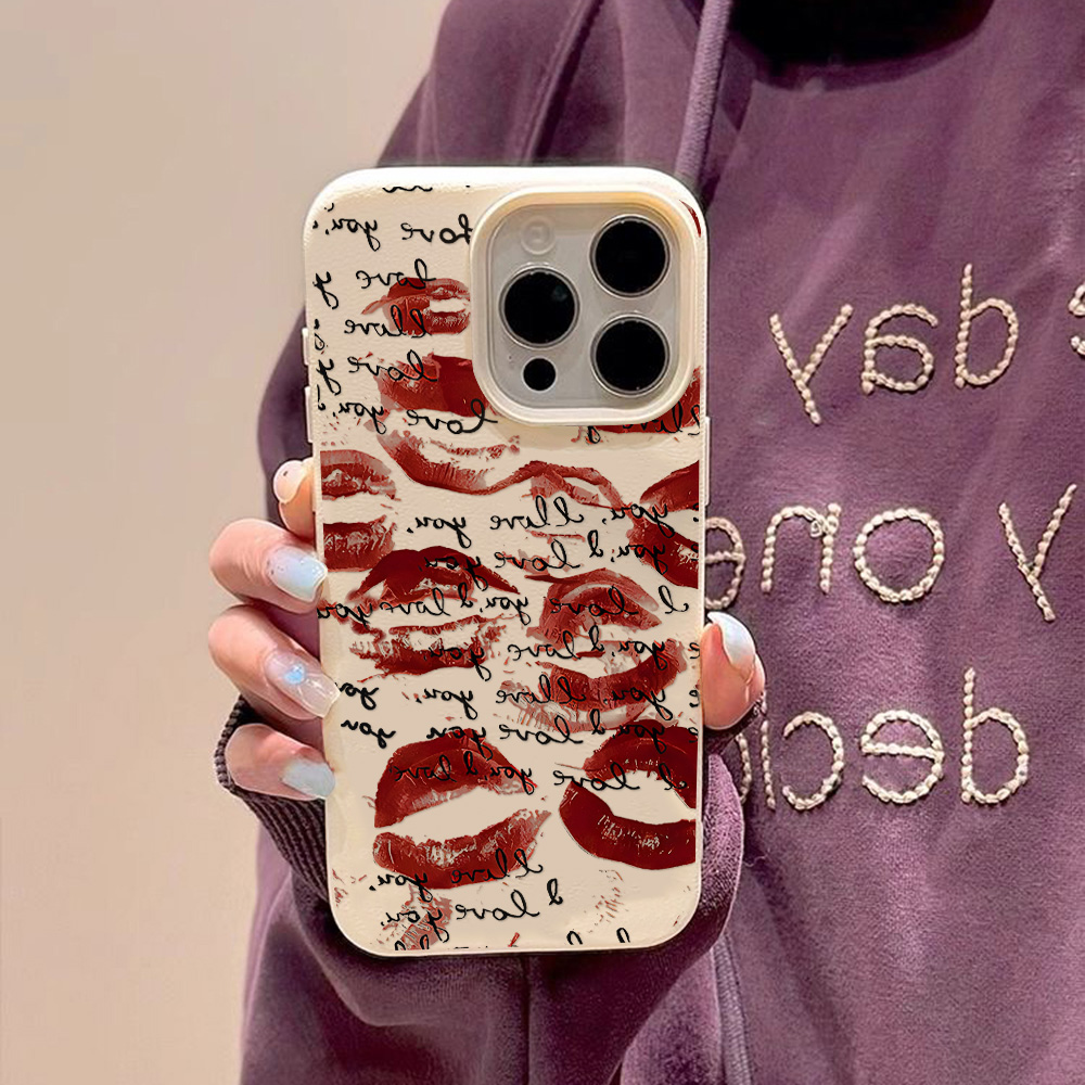 Casing Ponsel Kulit Merah Cera - Apple Iphone 16 ulasan dan harga